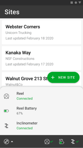 RST Digital Inclinometer Android app, screen 2 of 5