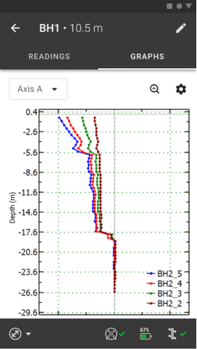 RST Digital Inclinometer Android app, screen 3 of 5