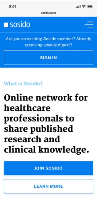 Sosido mobile screen showing member collaboration features, 1 of 4