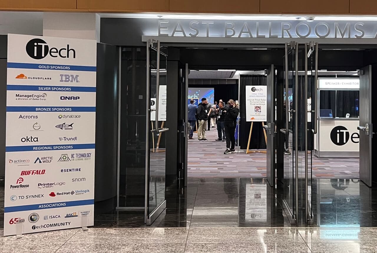iTech 2023 IT Conference Entrance
