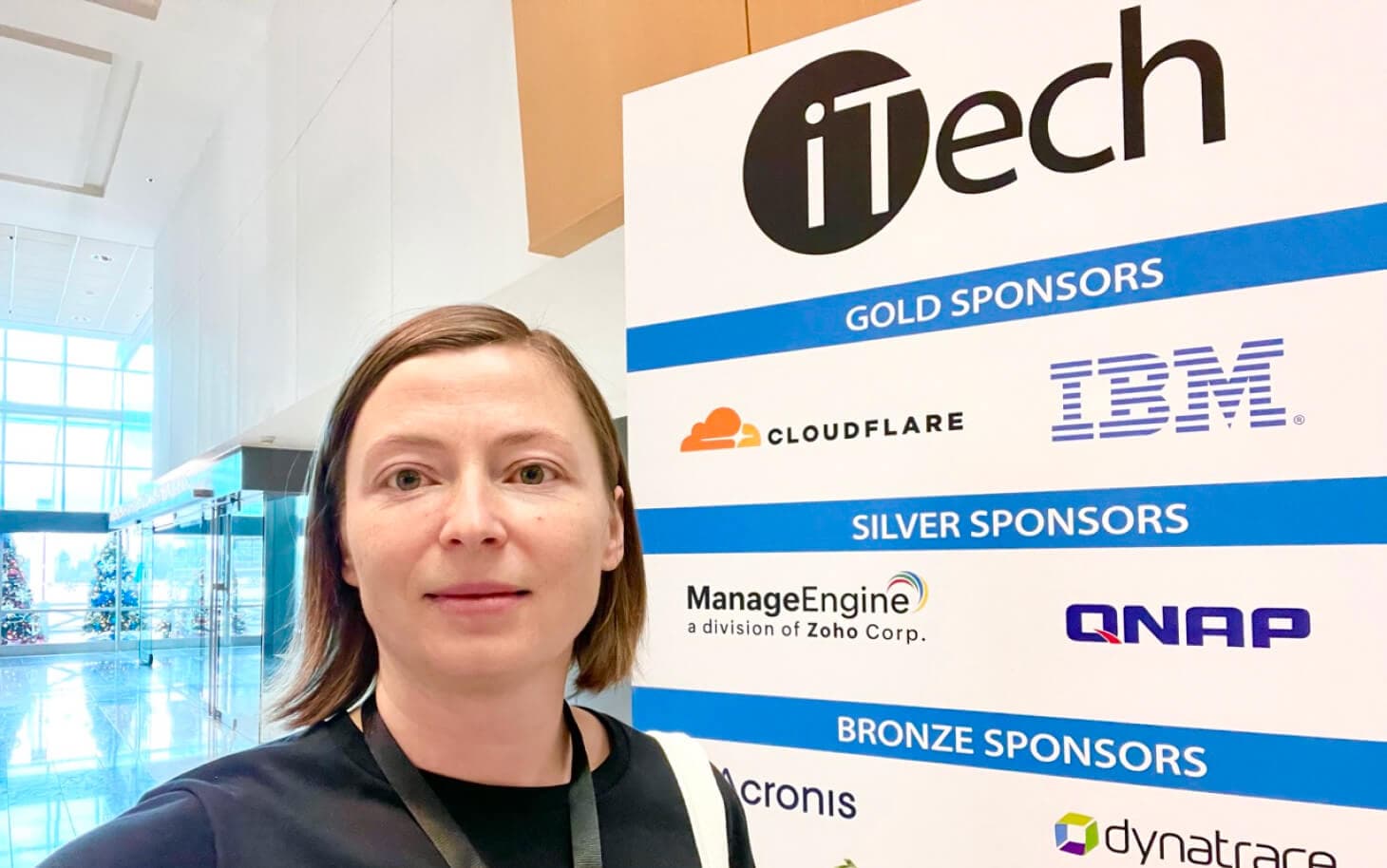 Pieonners CEO Olena Tkhorovska at the iTech 2023 conference in Vancouver