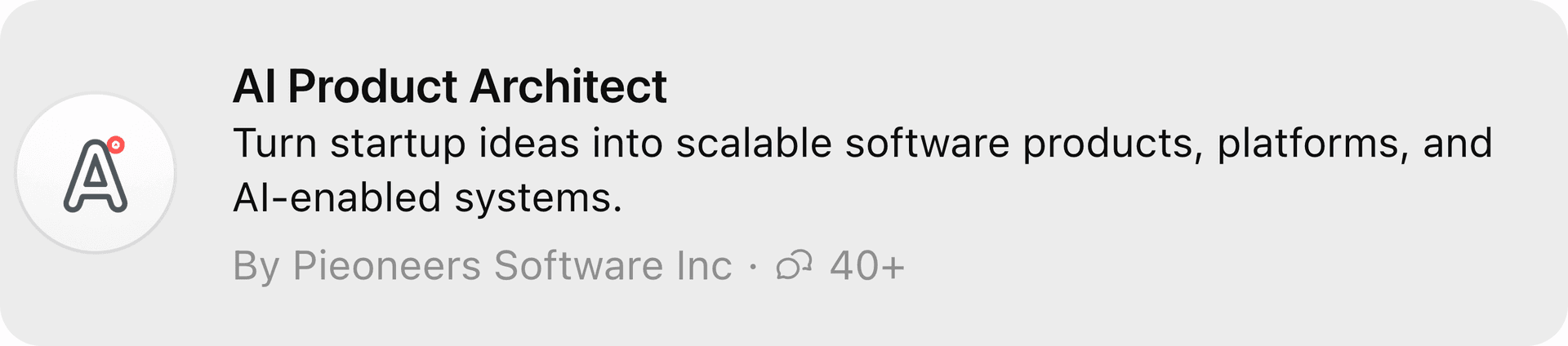 AI Product Architect By Pieoneers Software