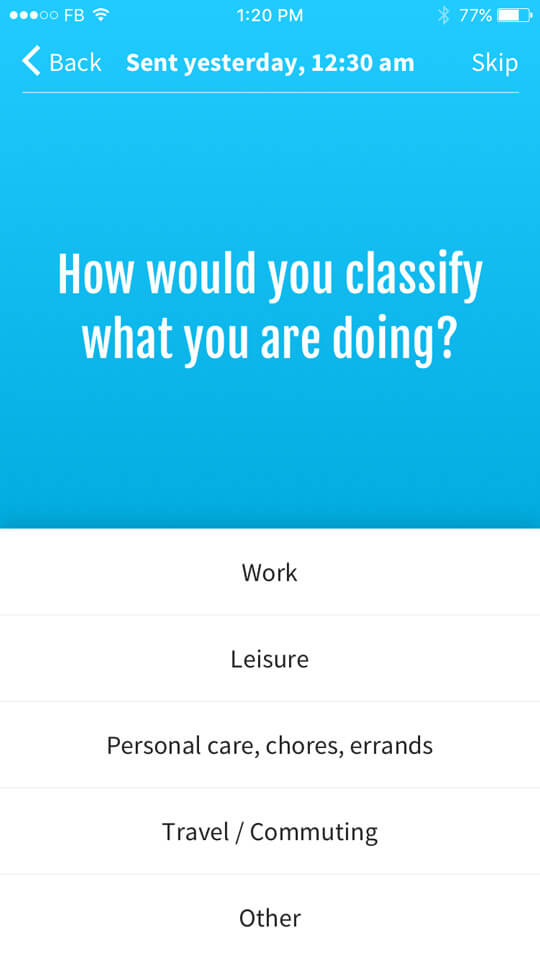 Workrise Check-In screen 2